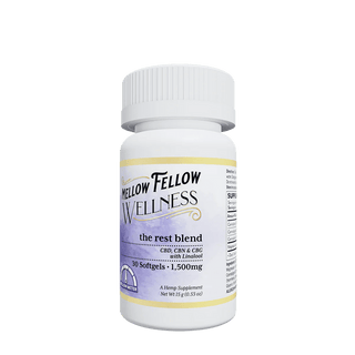 Mellow Fellow Rest Blend Full Spectrum CBD,CBN,CBG 30ct