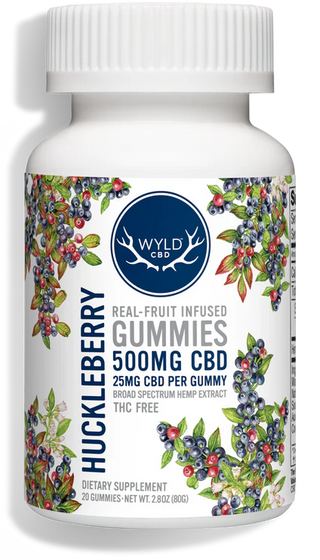 Wyld Huckleberry 25mg CBD Gummies 40ct