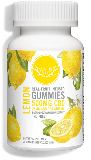 Wyld Lemon 25mg CBD Gummies 40ct