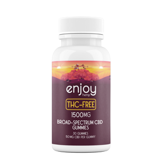 Enjoy THC Free 1500mg total CBD 30ct