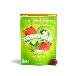 Munchies Kiwi Burst 10mg THC + CBG,THCV Sativa 20ct