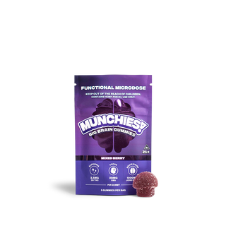 Munchies Big Brain 2.5mg THC 20mg CBG + Lion's Mane 20ct