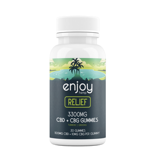 Enjoy Relief 50mg CBD 10mg CBG + Ginseng and Turmeric 30ct